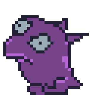 pixel art of character I made 'mole king'